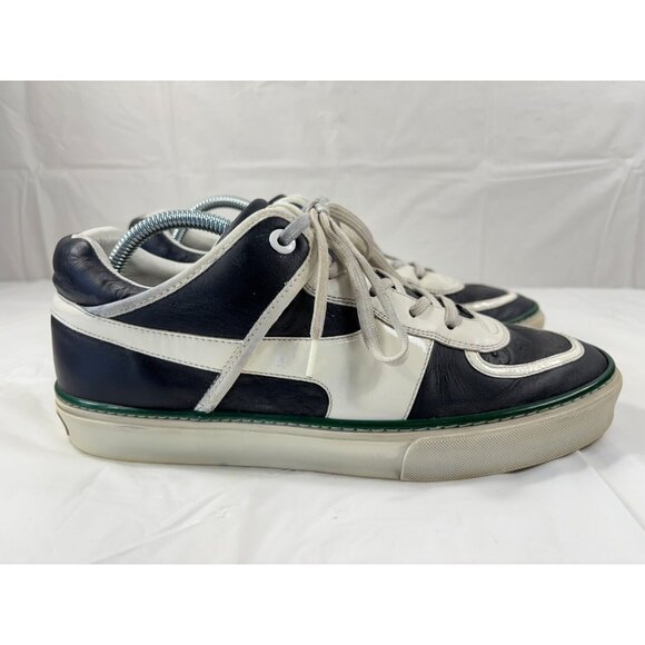 Louis Vuitton Tower Low Top Dark Blue/White Leather Sneakers Mens Size 8 - Picture 2 of 16